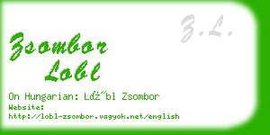 zsombor lobl business card